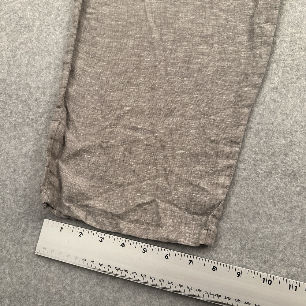 Flax Lightweight Linen Drawstring Pants in Taupe - Picture 5 of 10